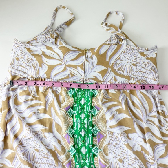 Lilly Pulitzer Dress Womens Size 14 Multicolor Floralie Maxi Tank Strap NWT - Picture 13 of 15